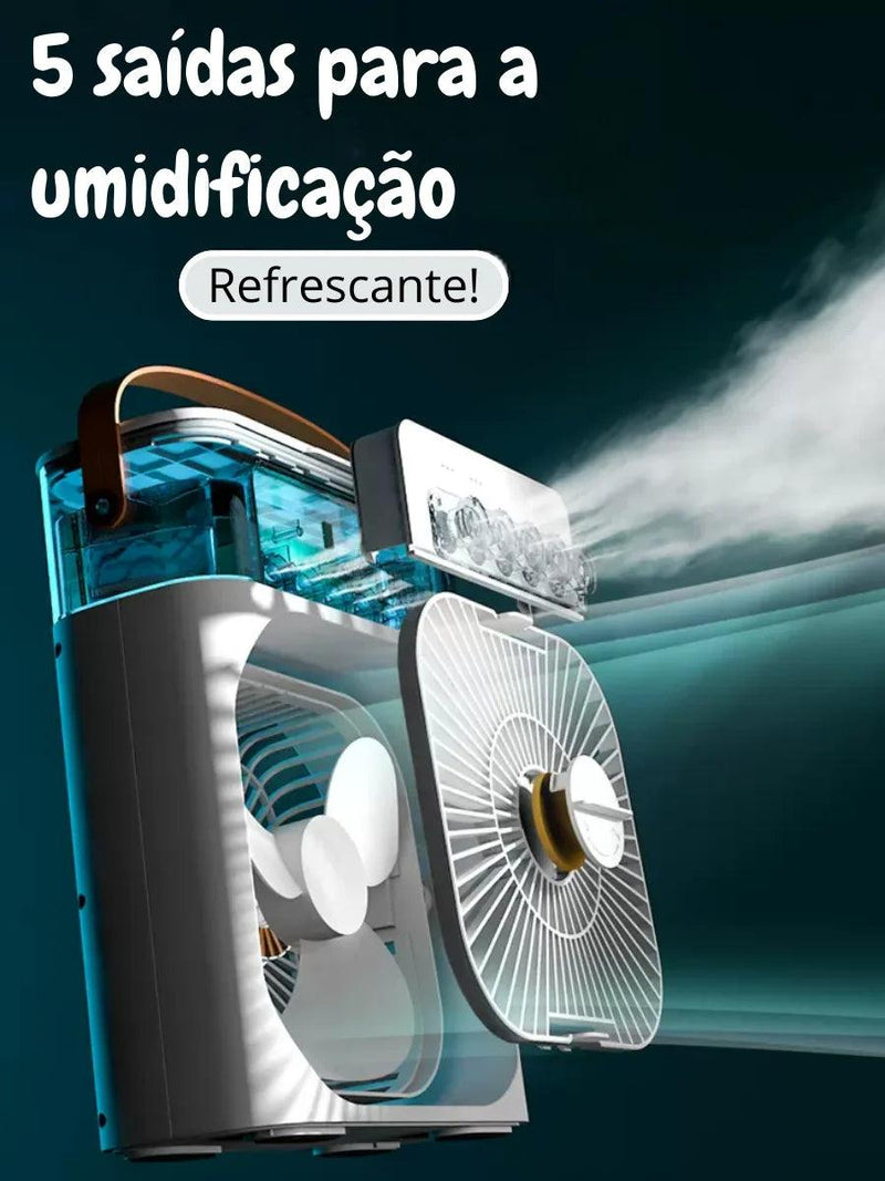 Mini Climatizador e Umidificador Portátil - Ultrassonico e Silencioso - Flash Trends